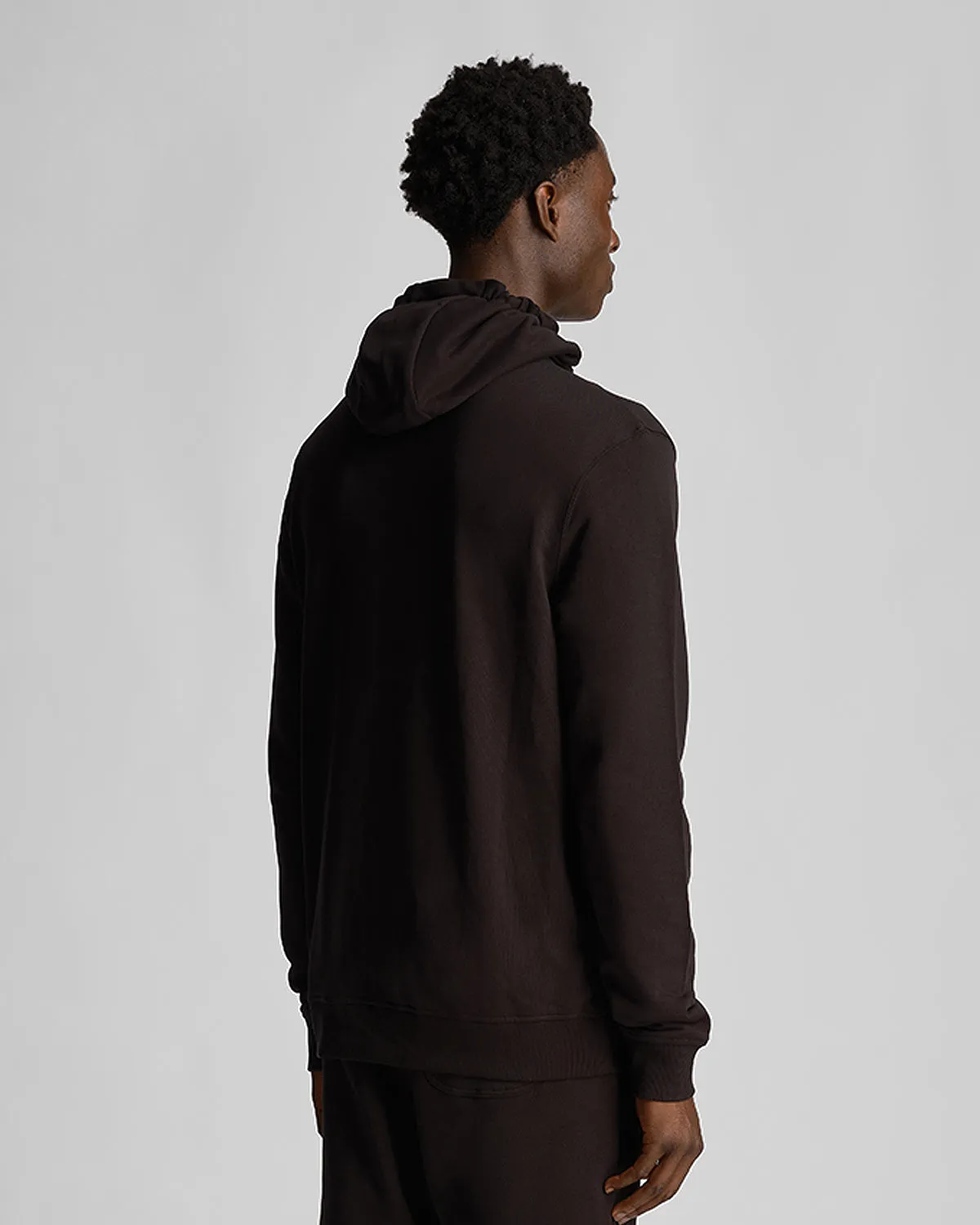 Tonal Eagle Zip Through Hoodie