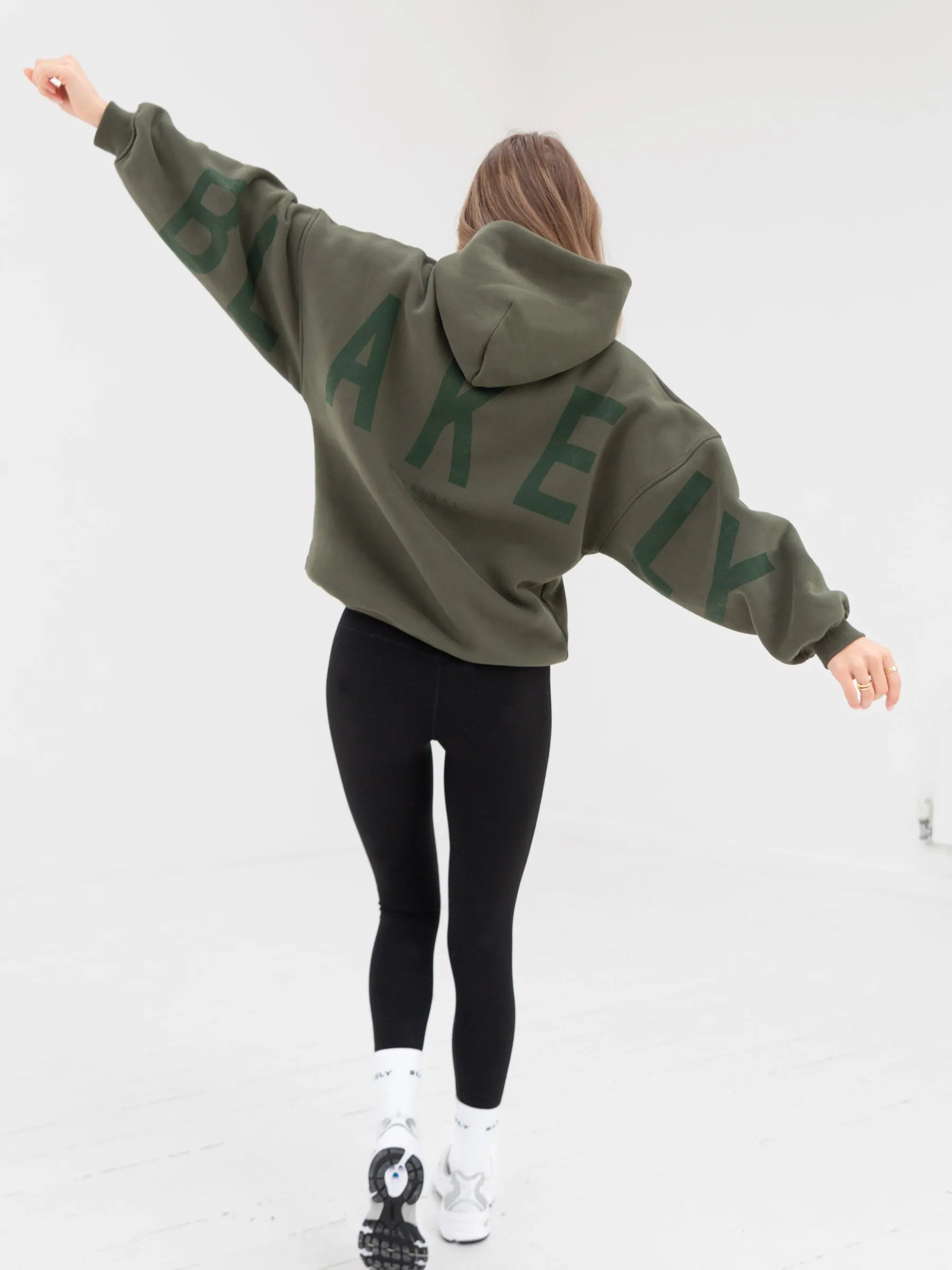 Tonal Isabel Oversized Hoodie - Khaki Green