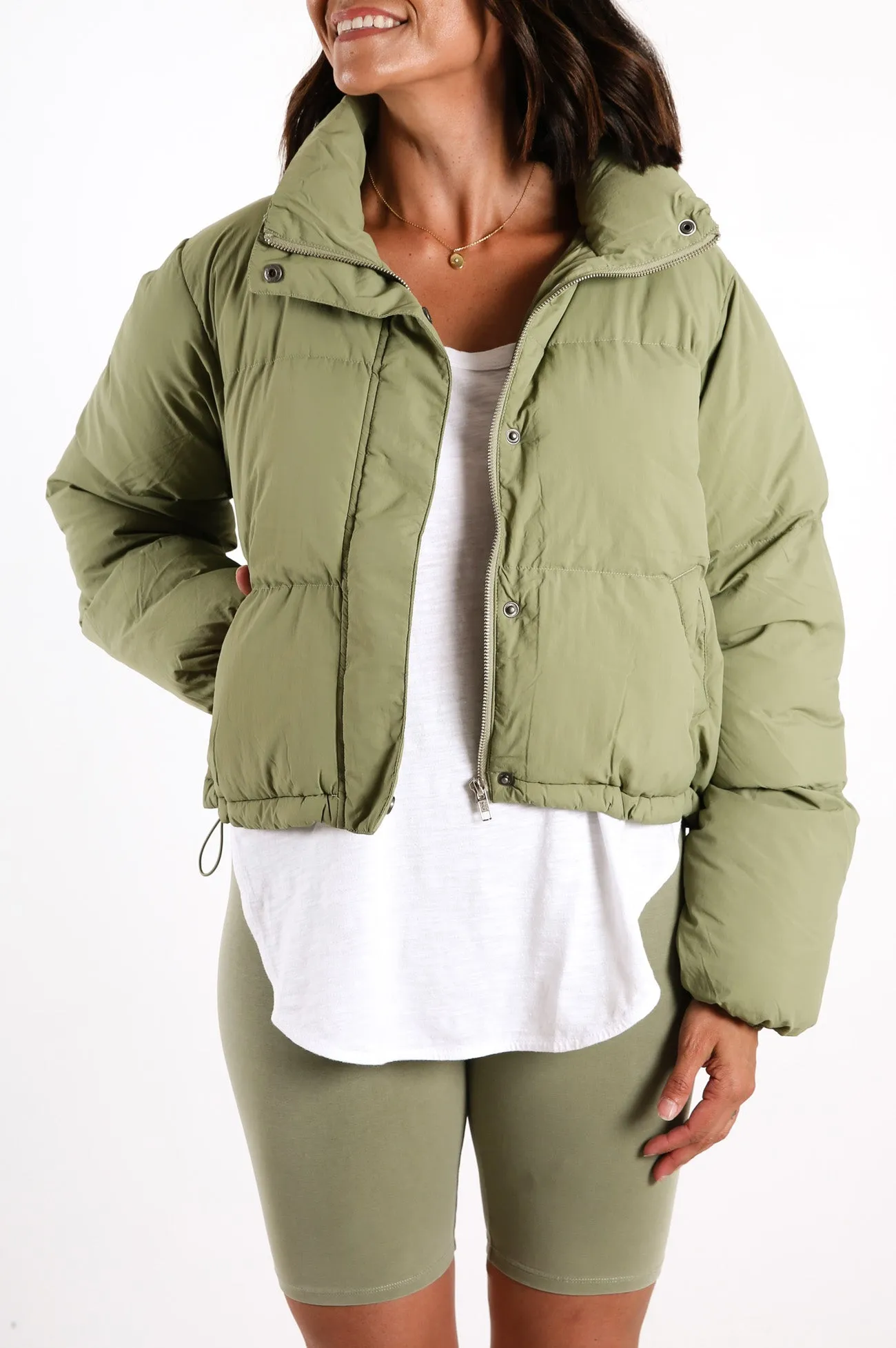 Topher Puffer Jacket Deep Sage