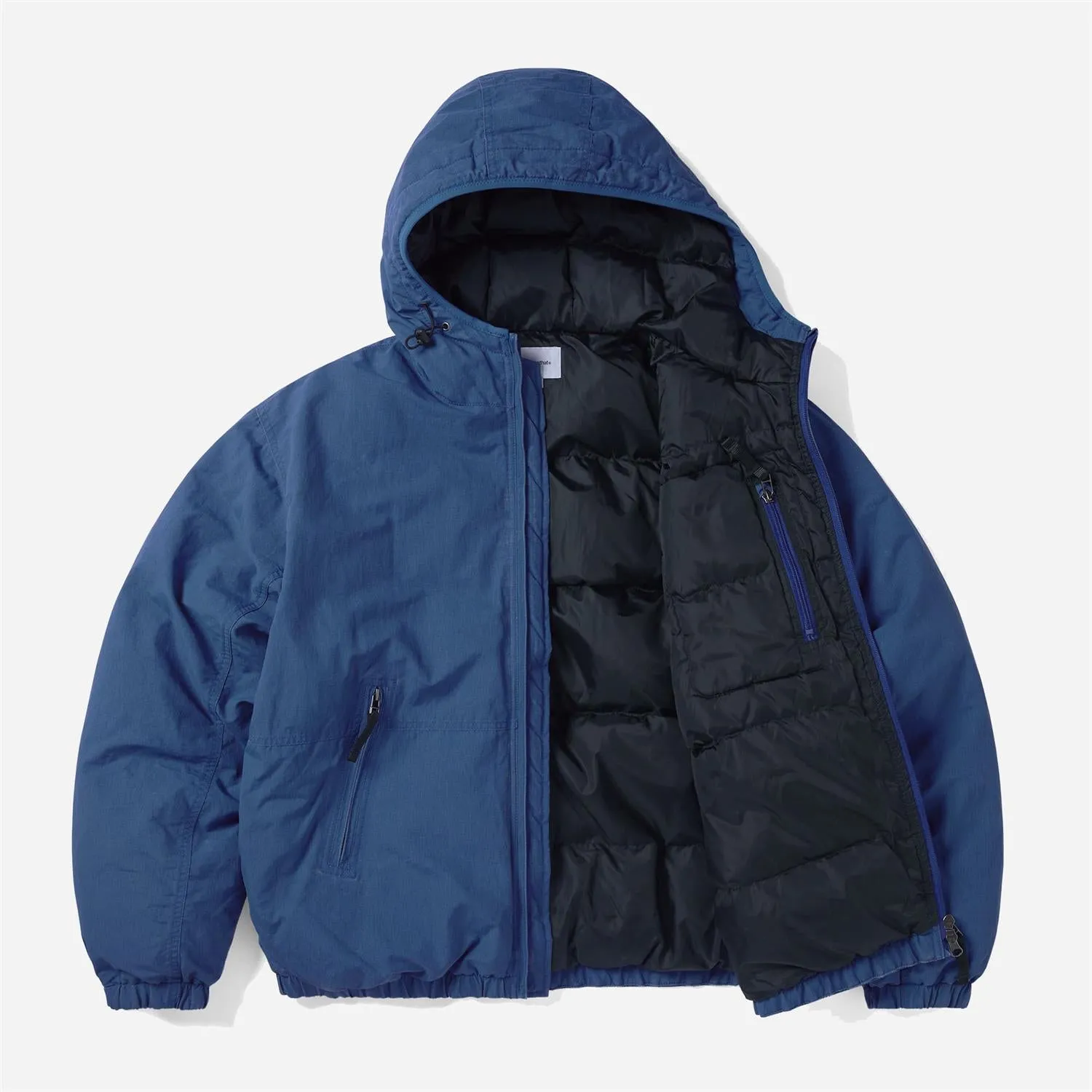 Washed Down Puffer Jacket - Navy