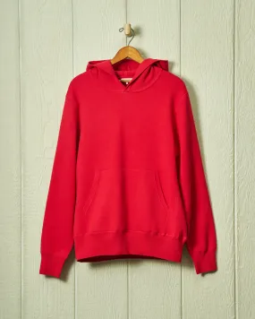 Wharf Knit Hoodie in Crimson