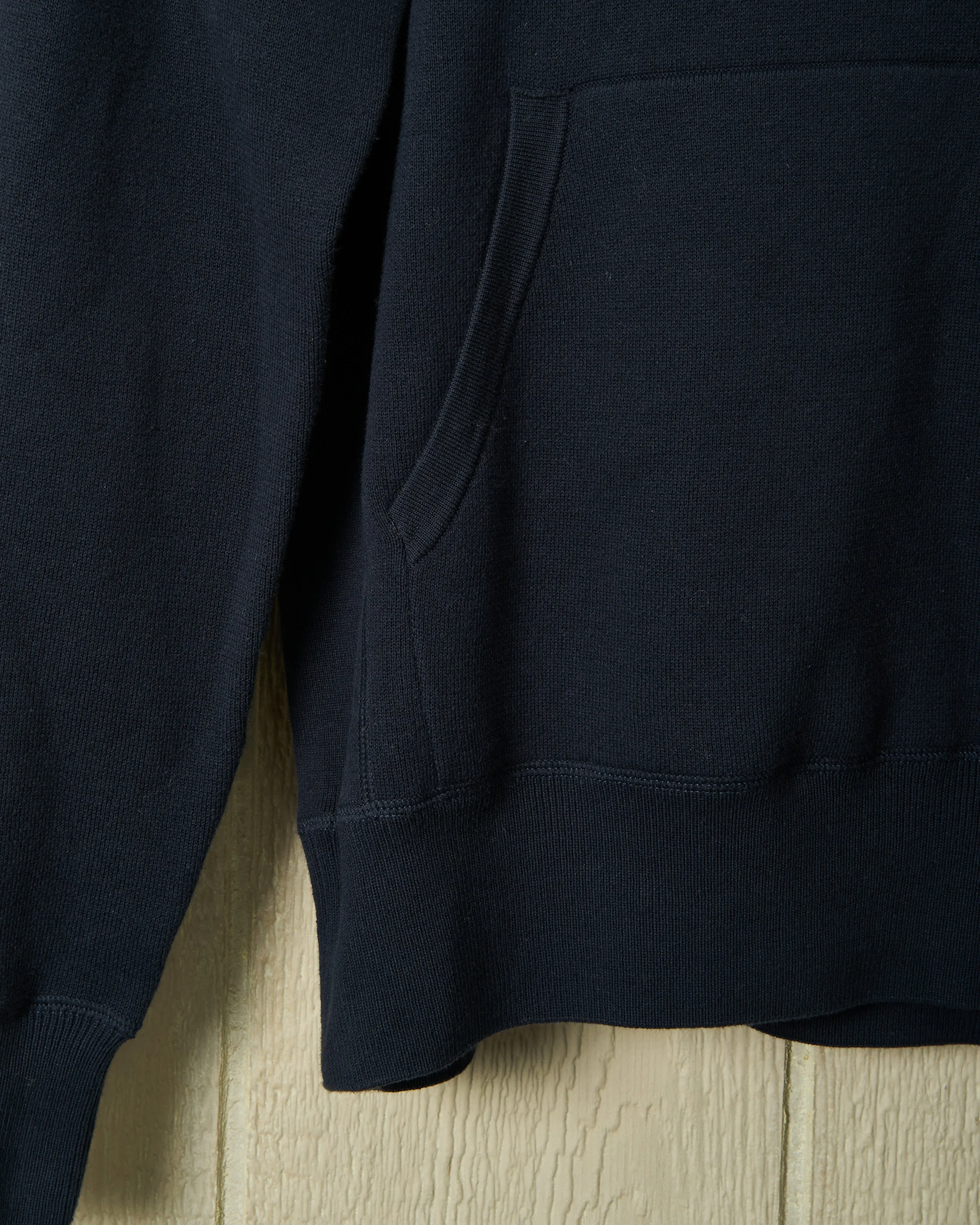 Wharf Knit Hoodie in Navy