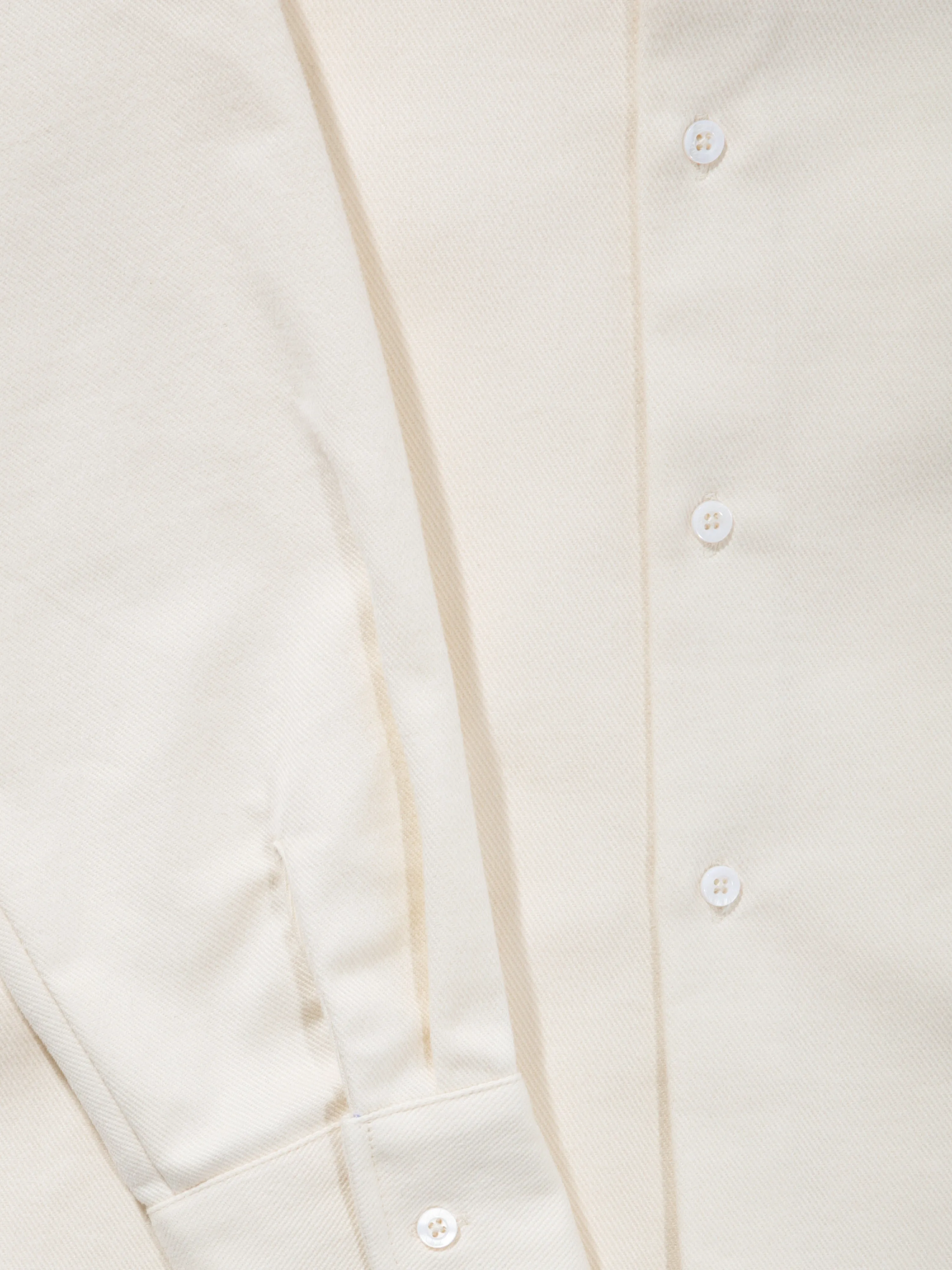 White Brushed Cotton Shirt