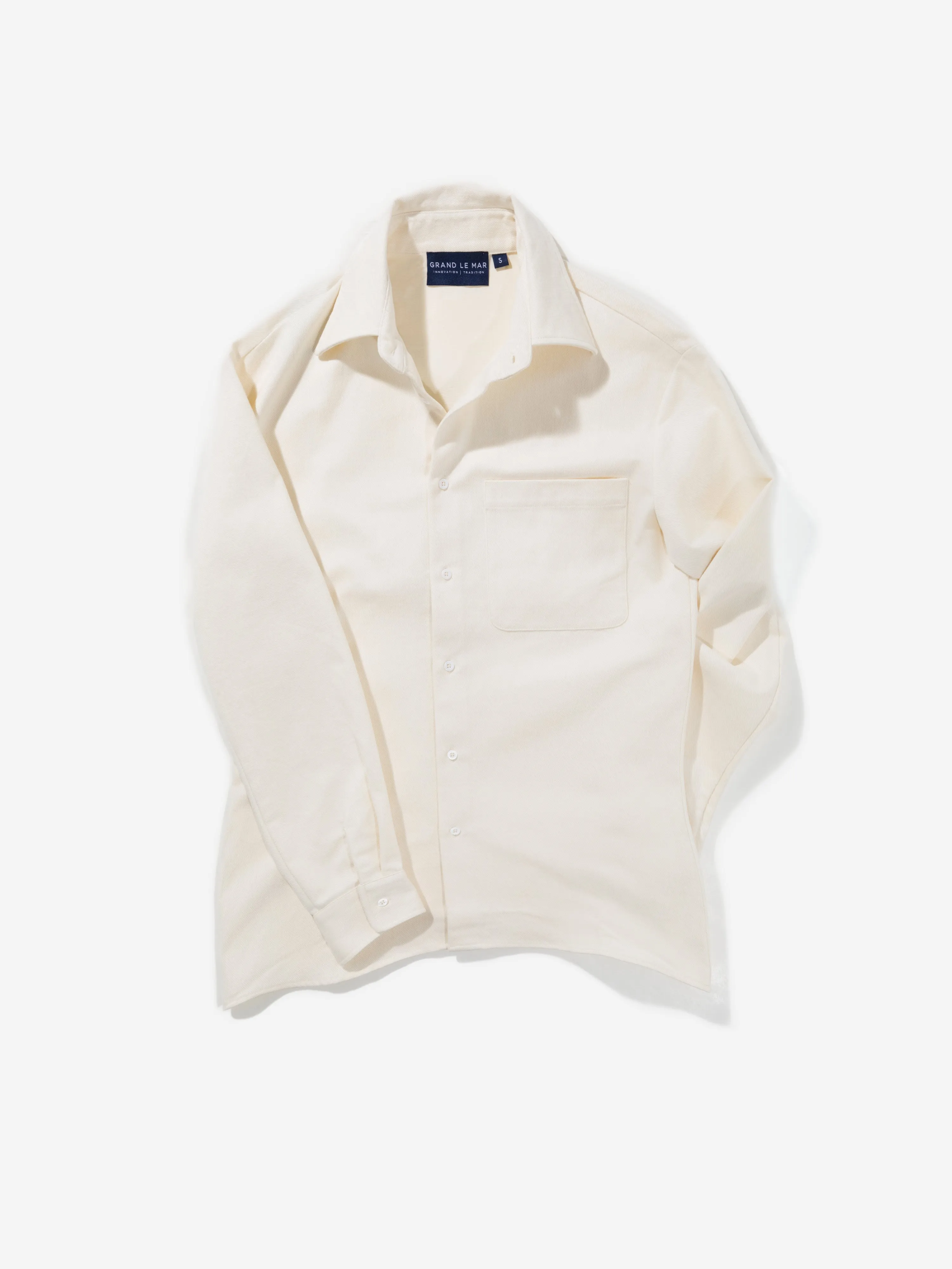 White Brushed Cotton Shirt