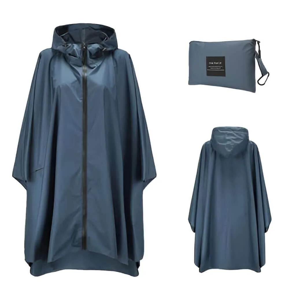 Women's Hooded Raincoat Waterproof Poncho