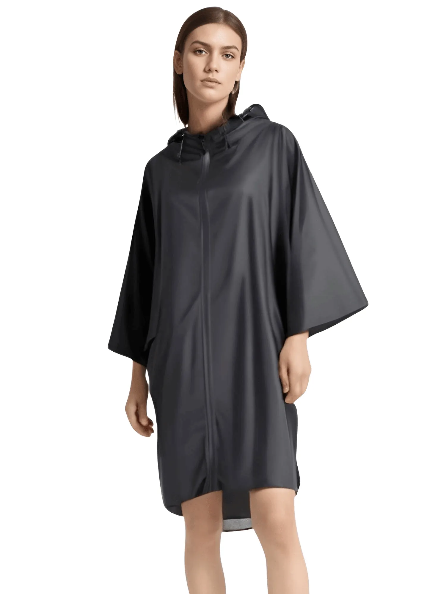 Women's Hooded Raincoat Waterproof Poncho