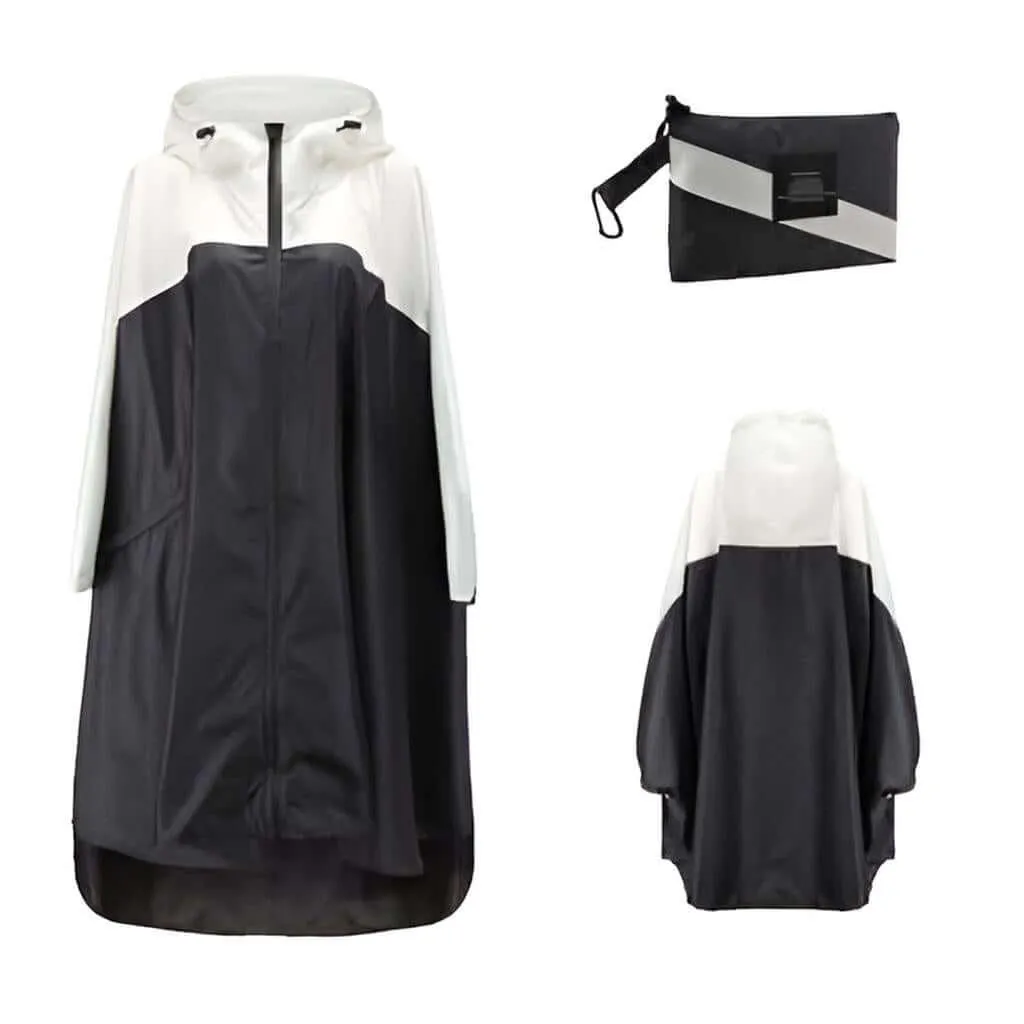 Women's Hooded Raincoat Waterproof Poncho