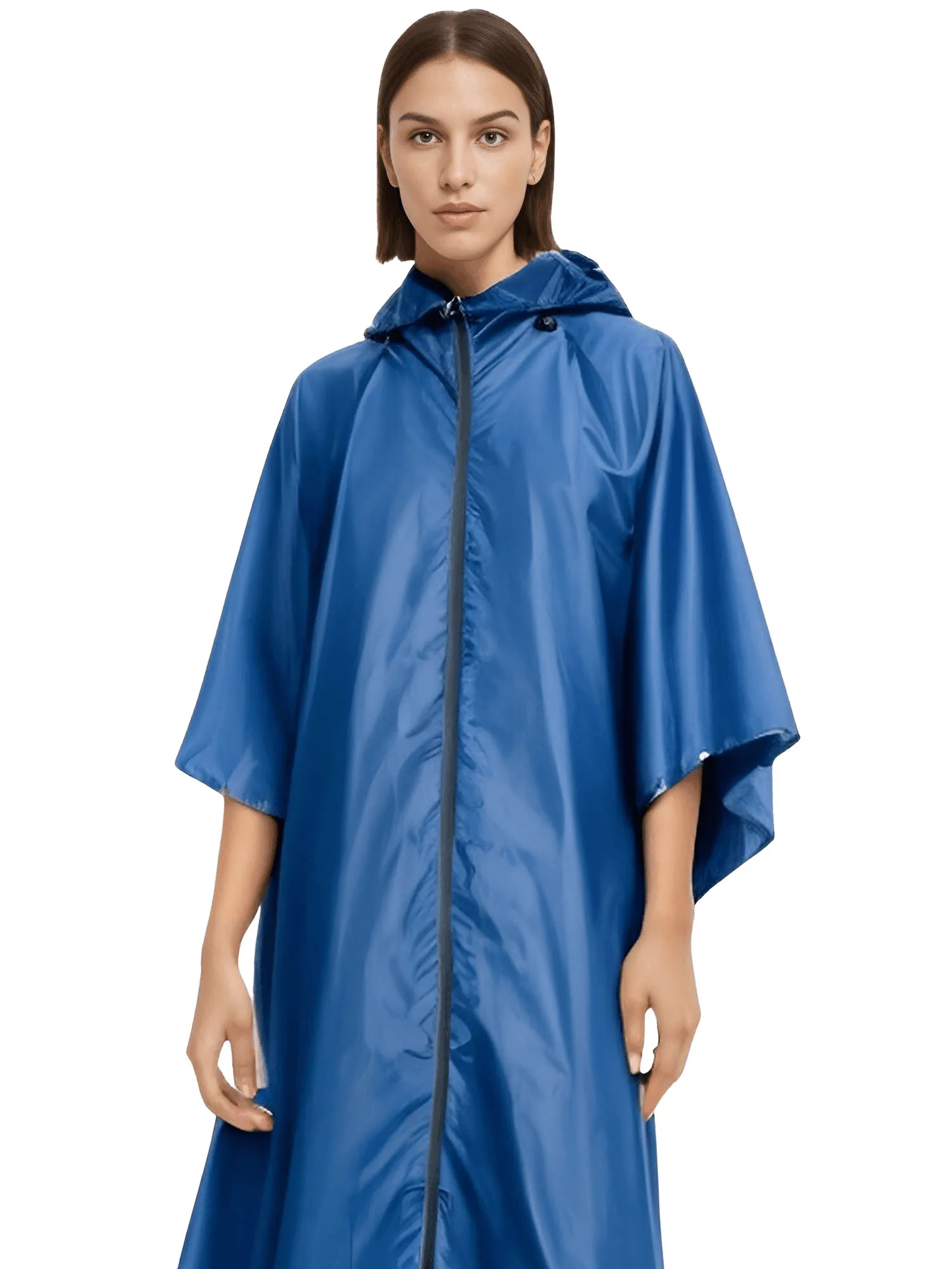 Women's Hooded Raincoat Waterproof Poncho