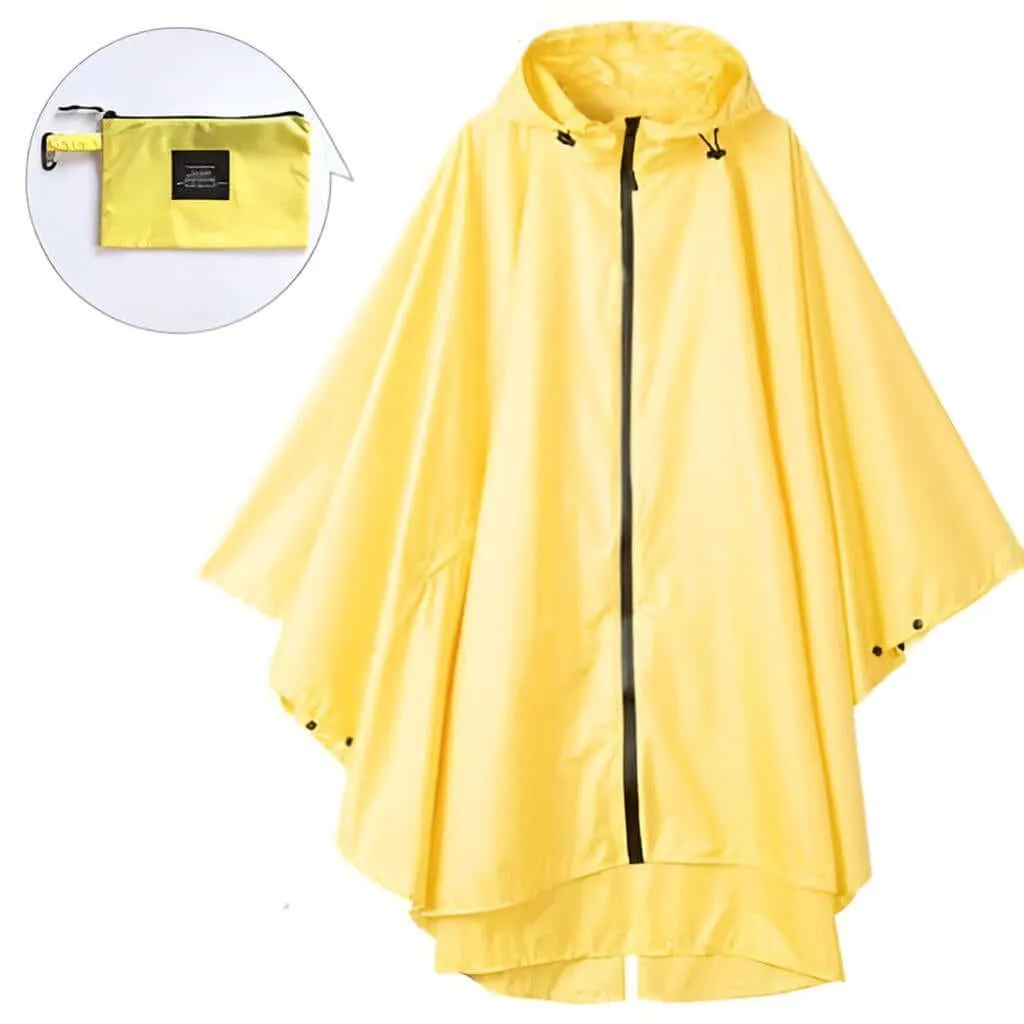 Women's Hooded Raincoat Waterproof Poncho