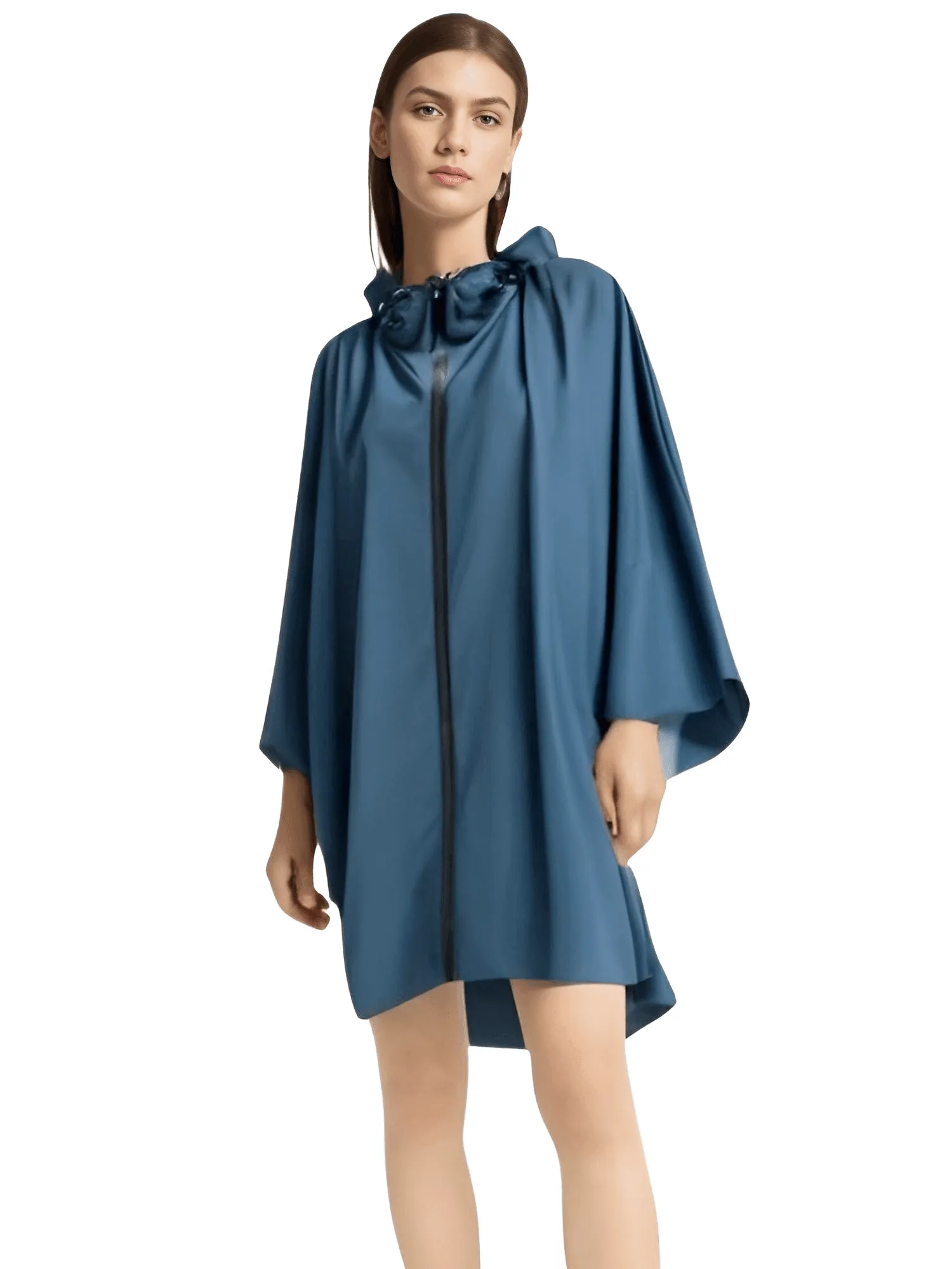 Women's Hooded Raincoat Waterproof Poncho