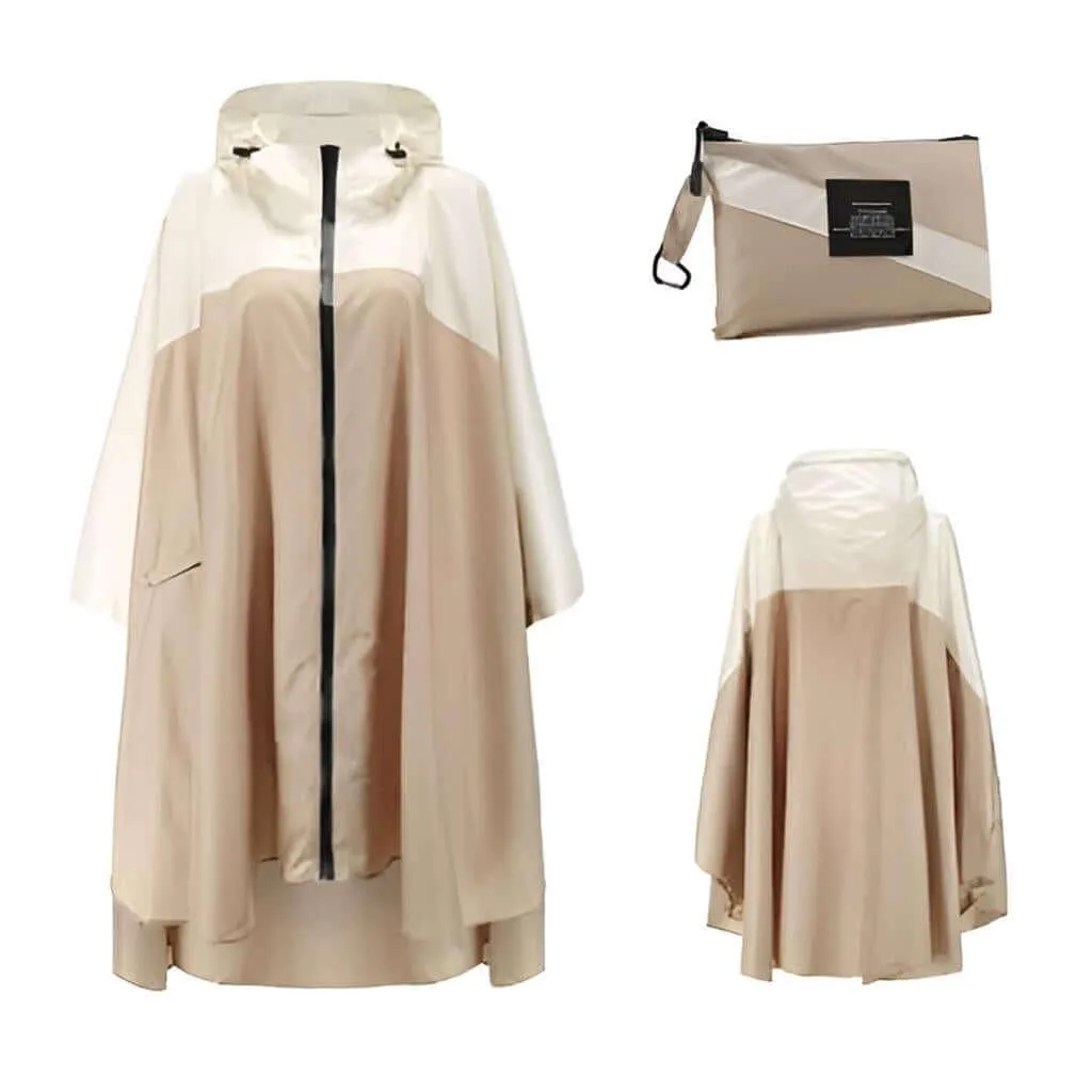 Women's Hooded Raincoat Waterproof Poncho