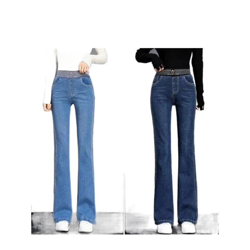 Women's Retro Stretch Slim Fit Flared Pants