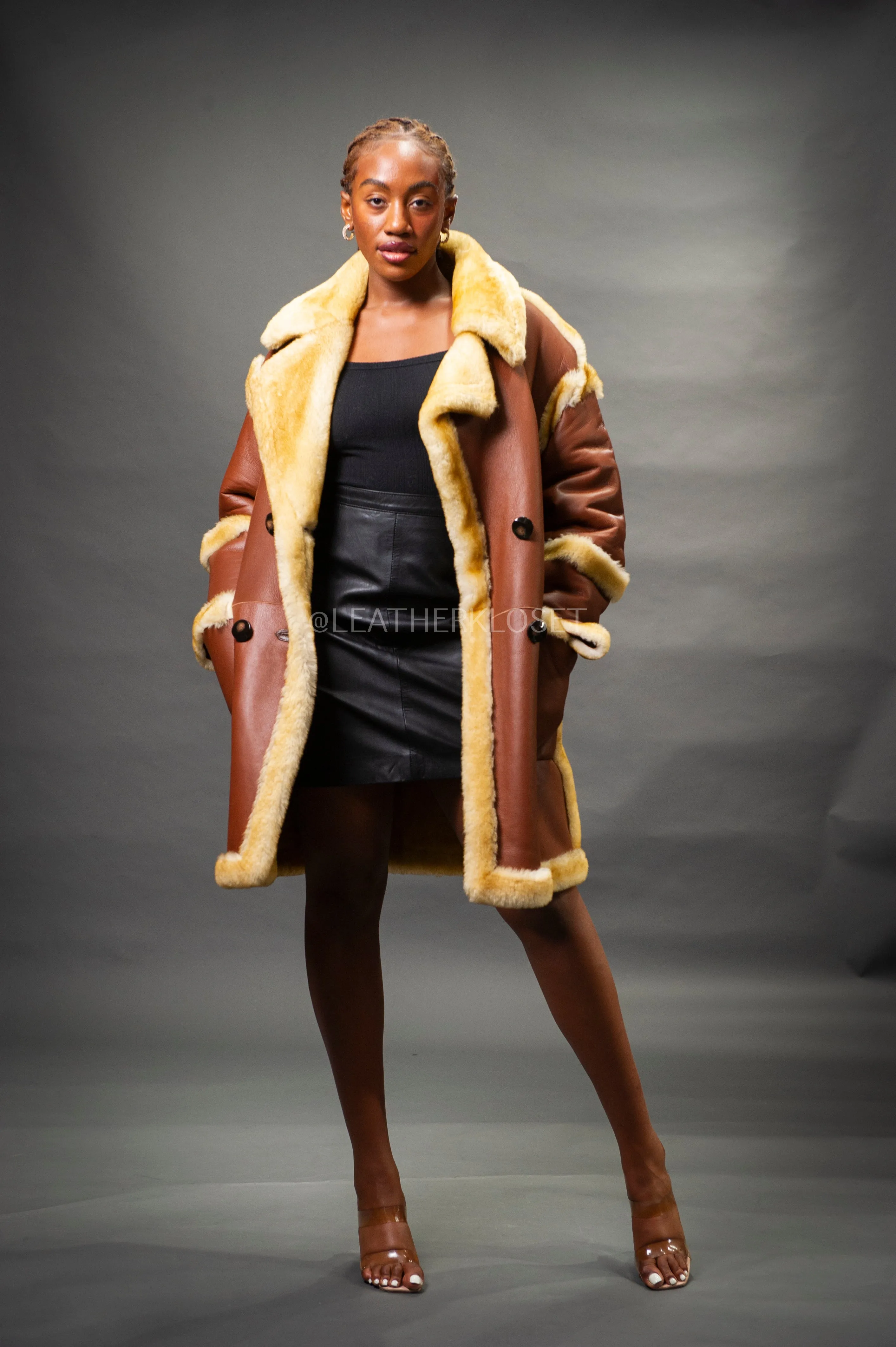 Women's Zuri Sheepskin Coat [Tan]