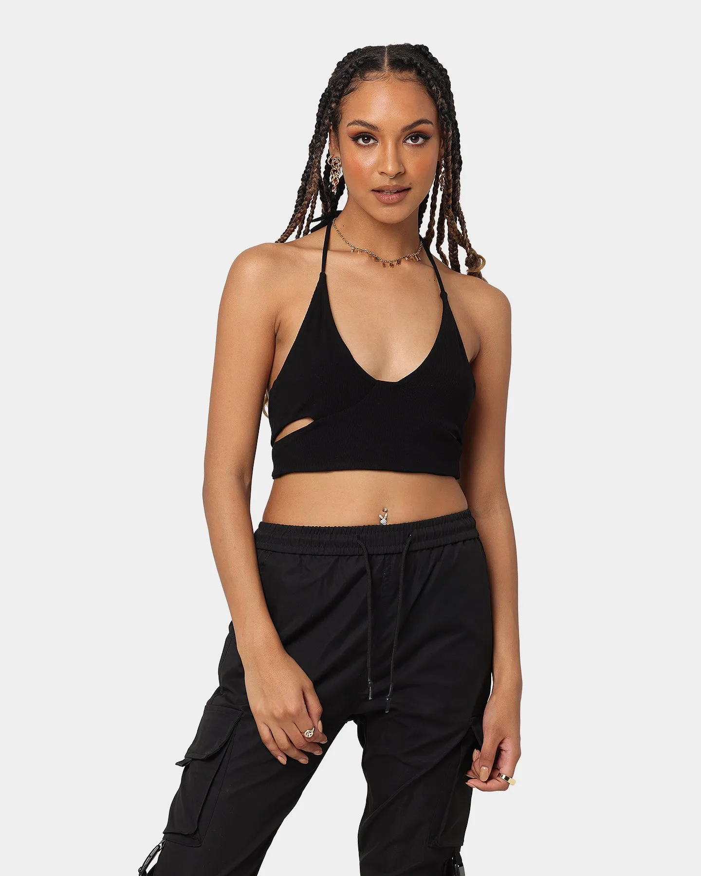 XXIII Women's Gwen Tie Back Top Black