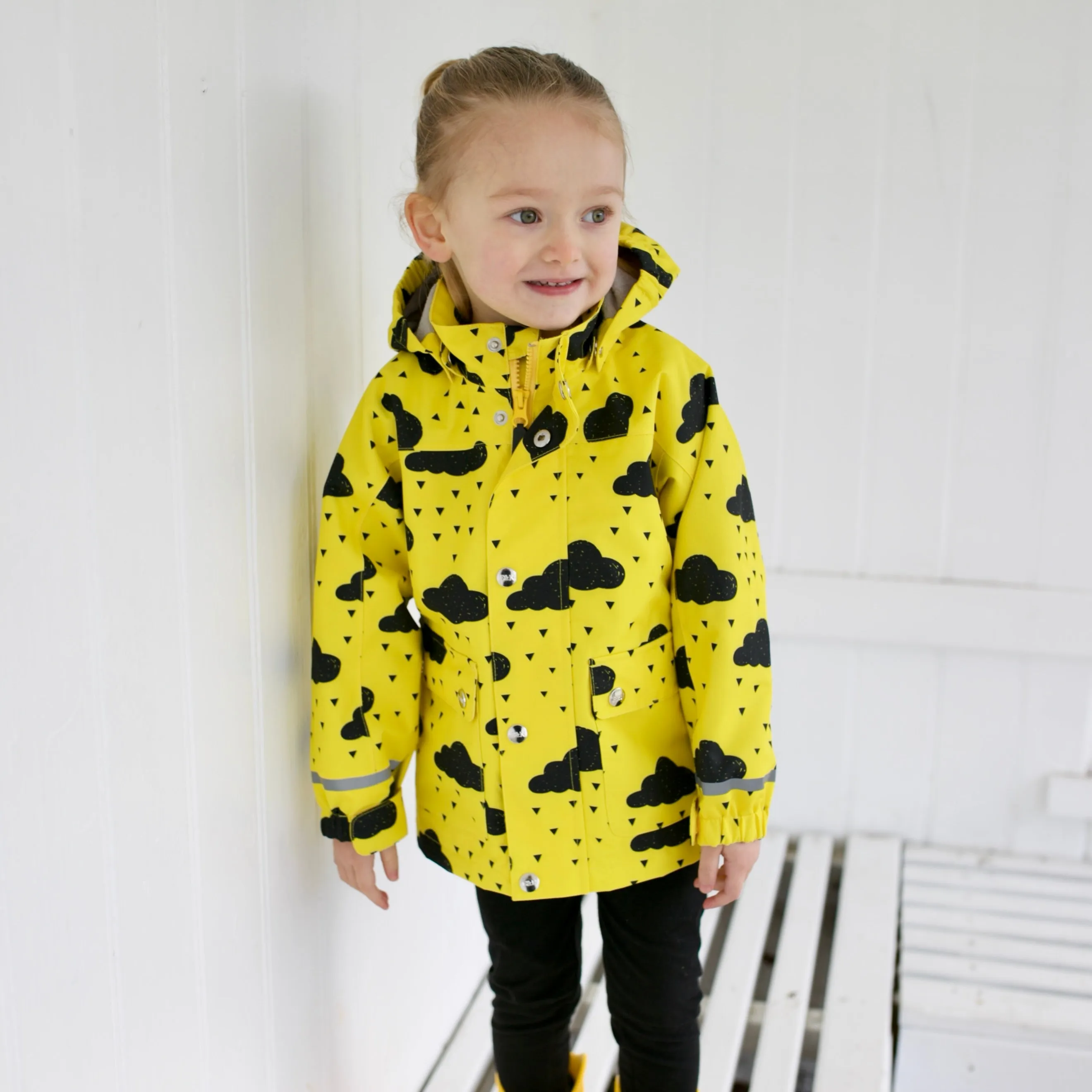 Yellow cloud Raincoat 0-9 Years