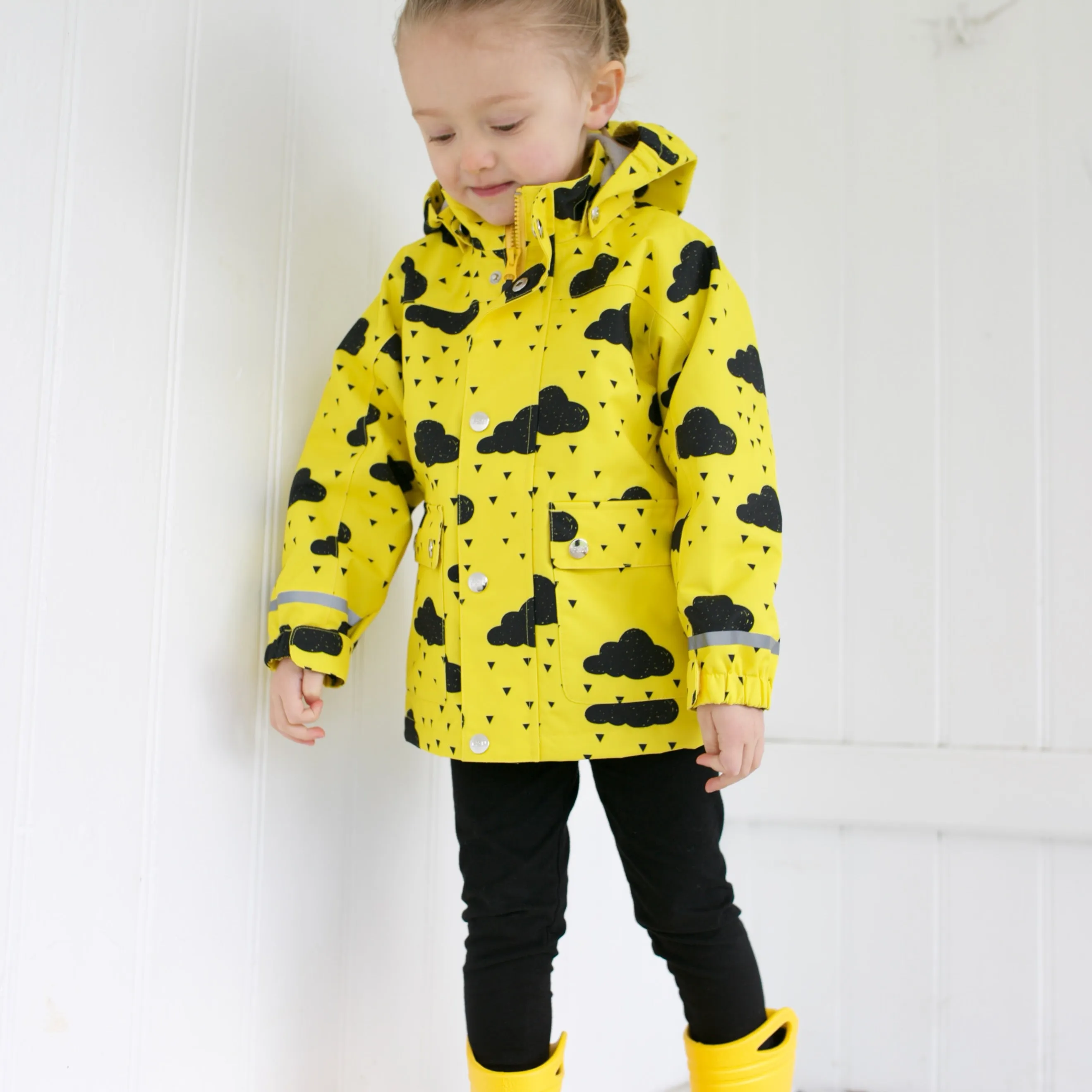 Yellow cloud Raincoat 0-9 Years