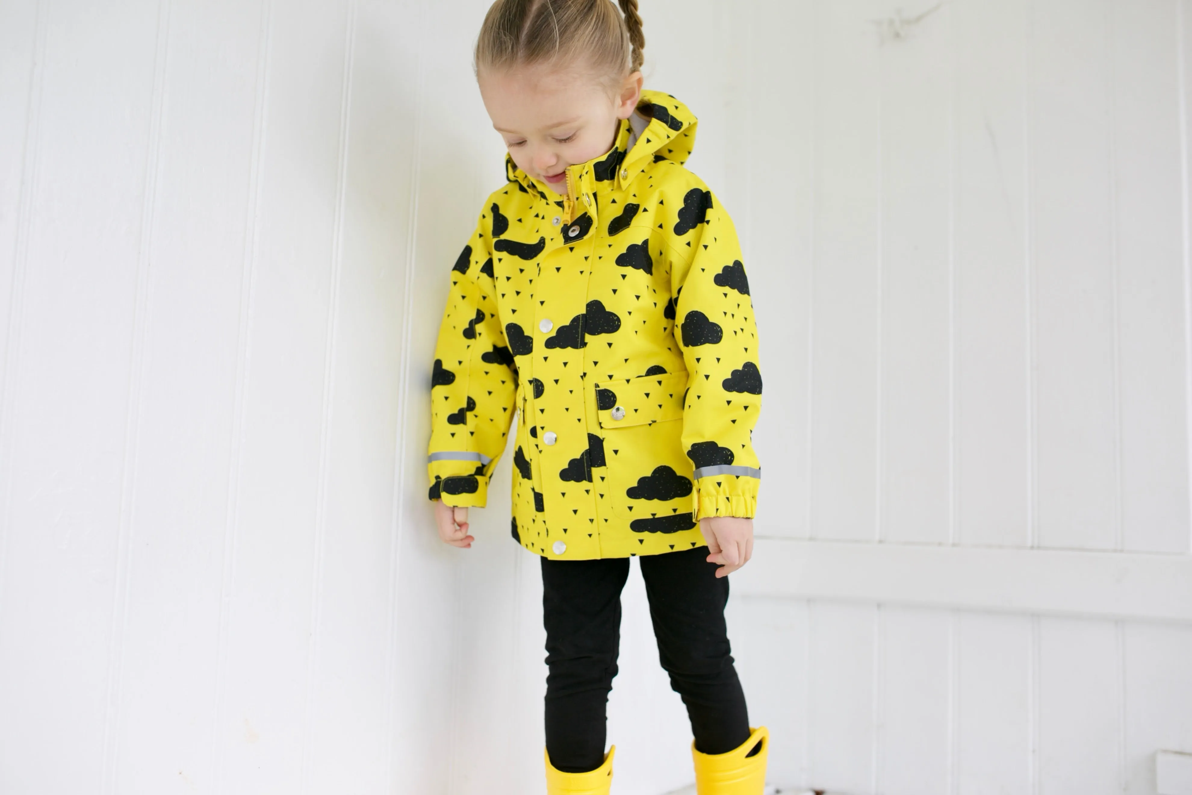 Yellow cloud Raincoat 0-9 Years