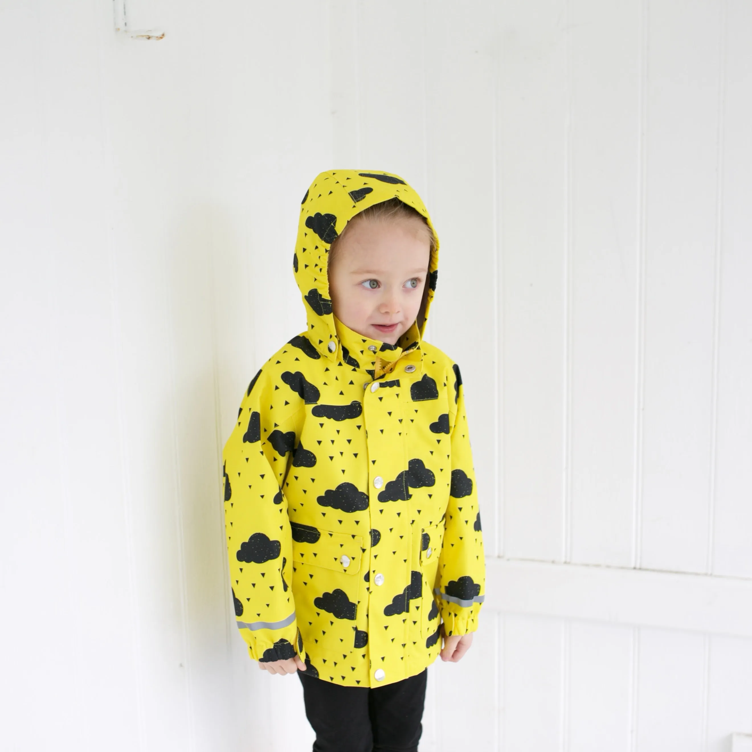 Yellow cloud Raincoat 0-9 Years