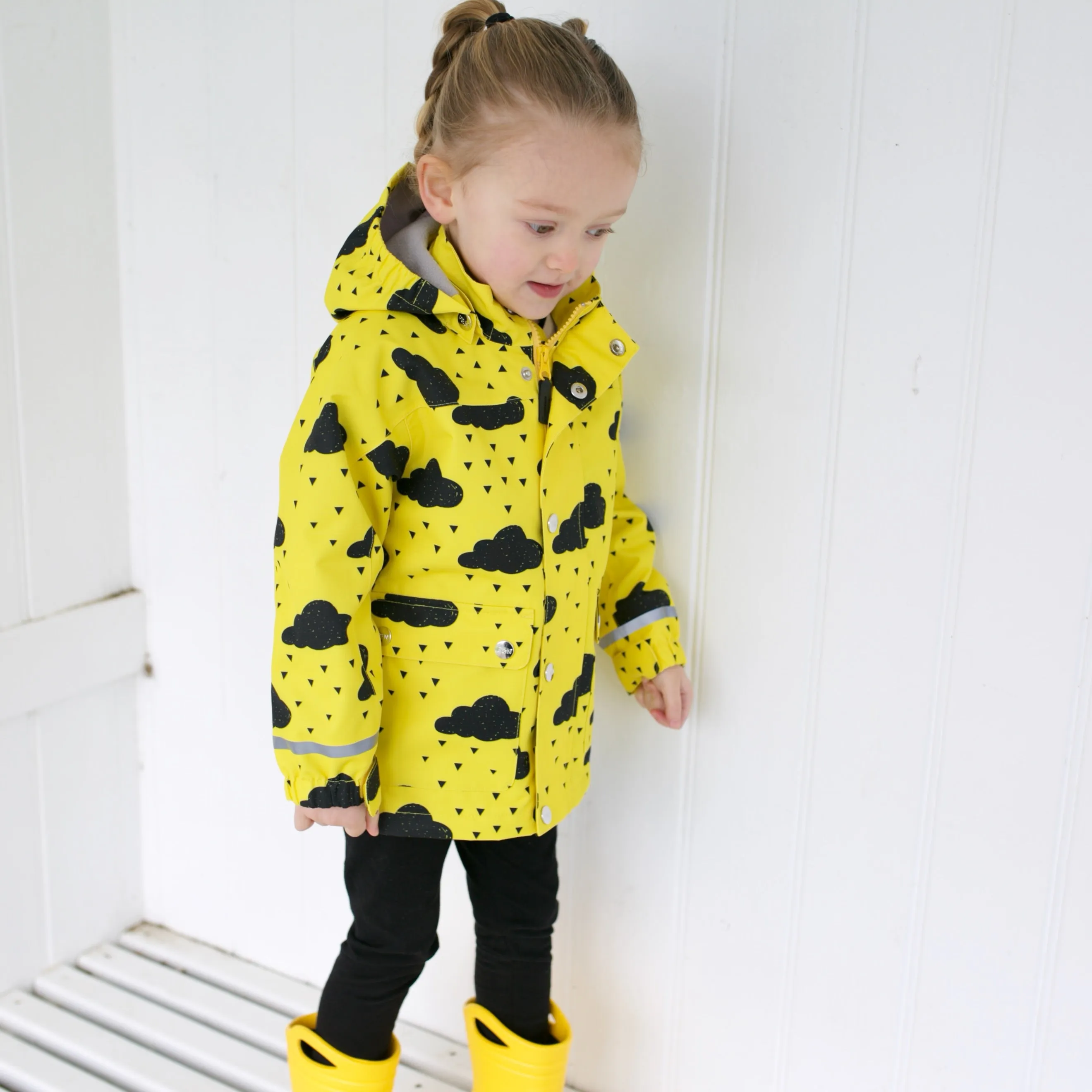 Yellow cloud Raincoat 0-9 Years