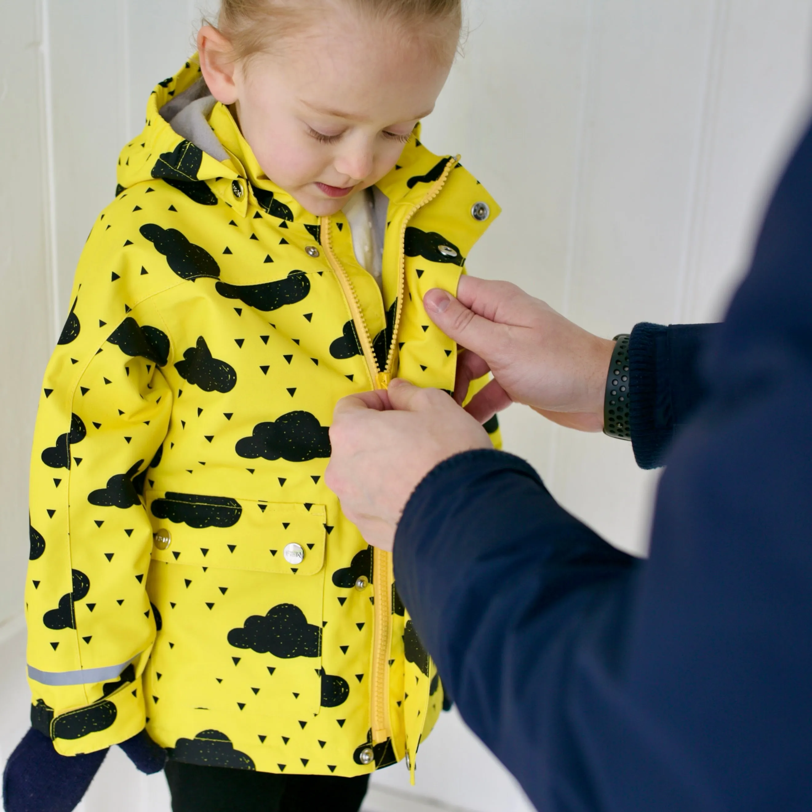 Yellow cloud Raincoat 0-9 Years