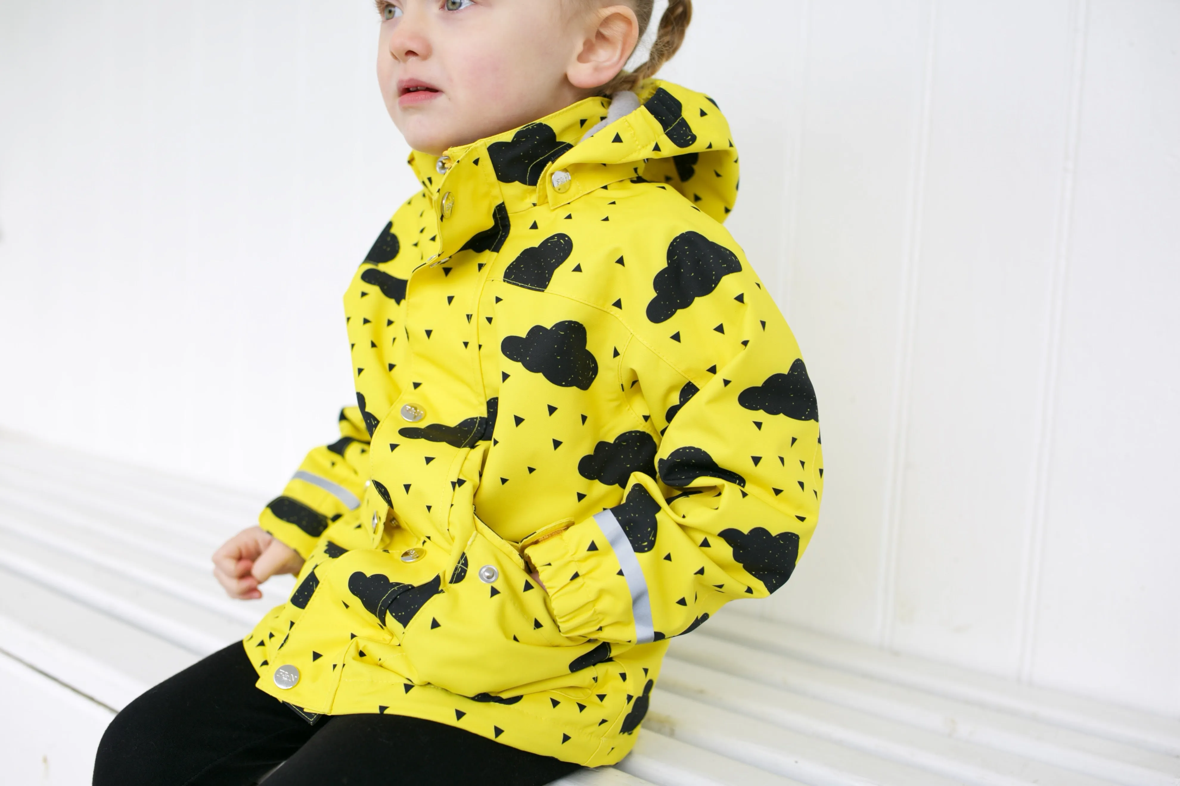 Yellow cloud Raincoat 0-9 Years