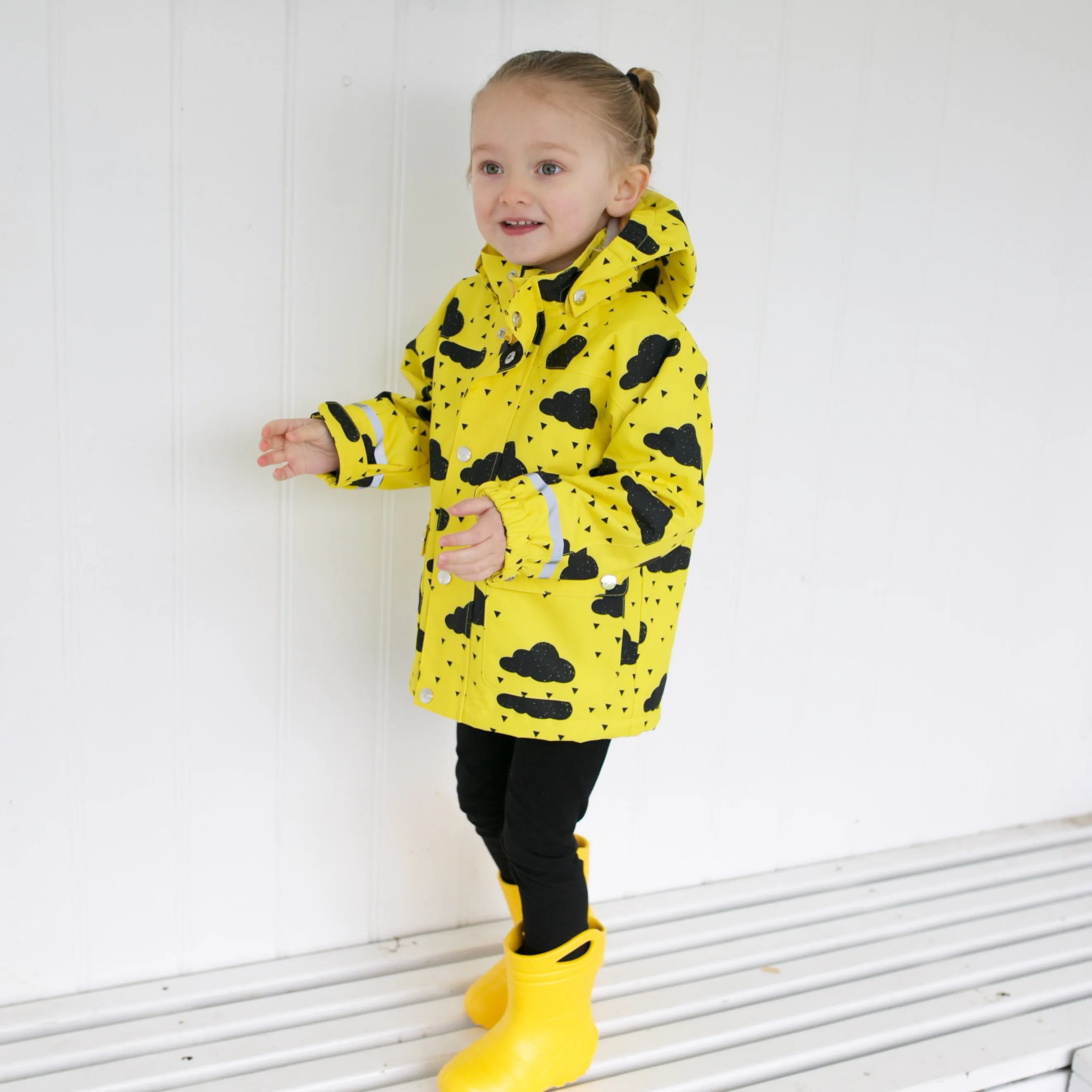 Yellow cloud Raincoat 0-9 Years