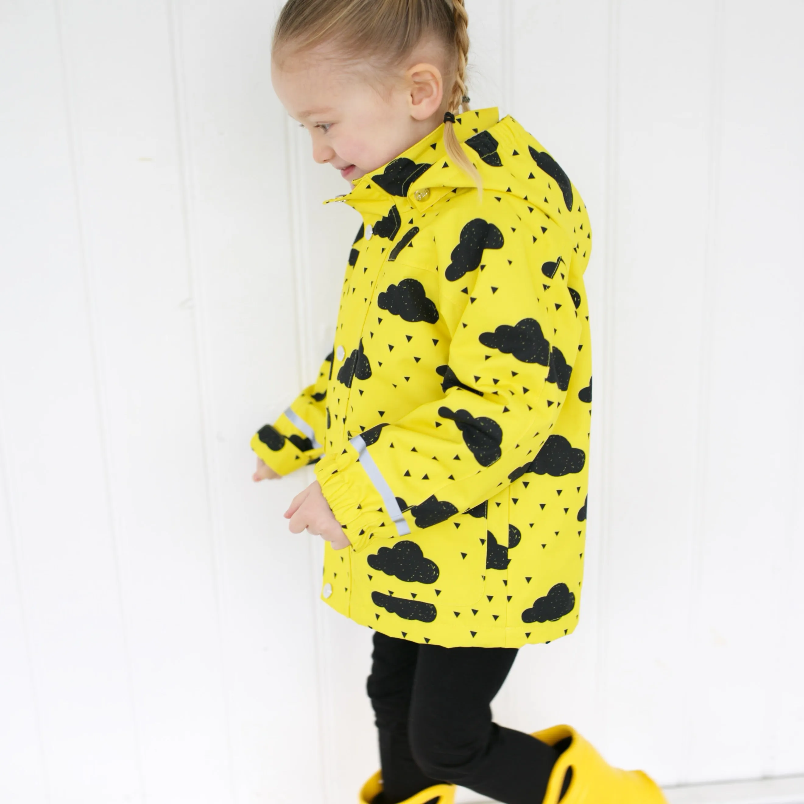 Yellow cloud Raincoat 0-9 Years